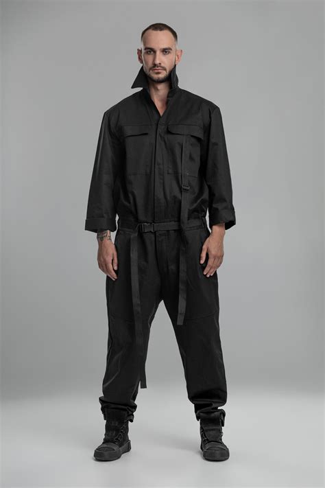 black jumpsuit men|More.